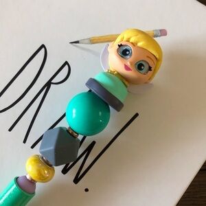 Disney Doorables: Peter Pan: Tinkerbell handmade beaded pen